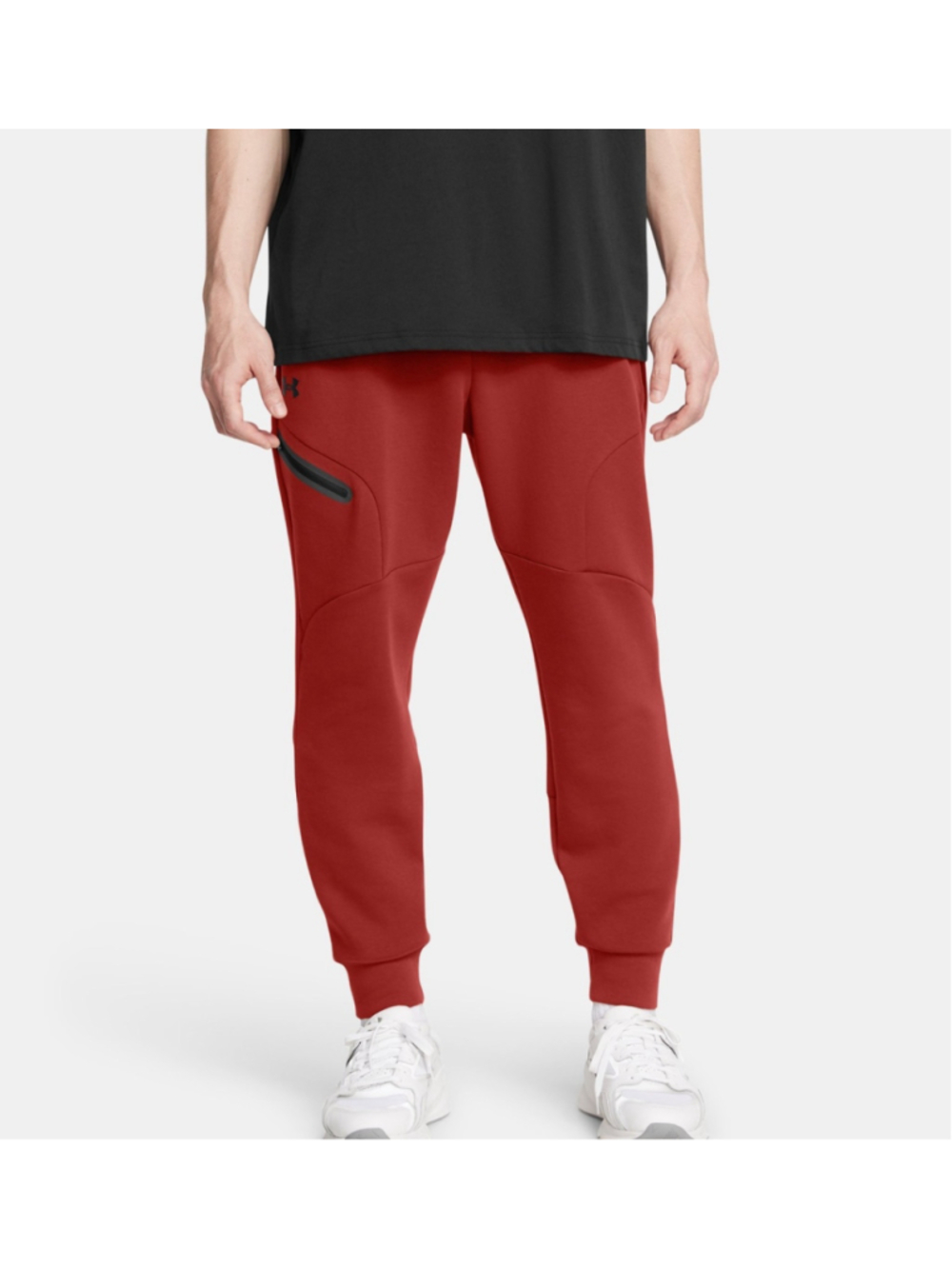 Under Armour UA Unstoppable Fleece Joggers Brick Red 1379808-840 Men Sz M